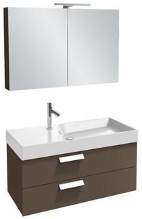 Тумба белый блестящий 100*45 см 2 ящика Jacob Delafon Rythmik EB1304-G1C