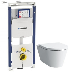 Комплект подвесной унитаз Laufen Kartell by Laufen 8.2033.6.000.000.1 + 8.9133.1.000.000.1 + система инсталляции Geberit 111.362.00.5