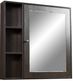 Зеркальный шкаф 80x80 см венге Stella Polar Монтоне SP-00000158