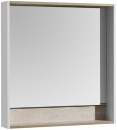 Зеркало белый глянец/бетон пайн 80x85 см Акватон Капри 1A230402KPDA0