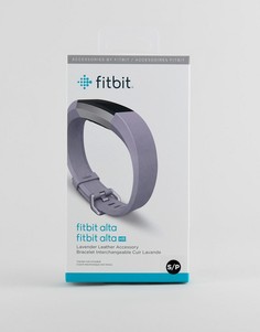 Сменный кожаный ремешок сиреневого цвета для фитнес-трекера Fitbit Alta HR-Фиолетовый