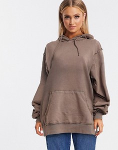 Коричневый oversized-худи от комплекта в стиле бойфренда ASOS DESIGN