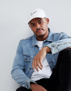 Белая кепка с вышитым логотипом-галочкой Nike-Белый