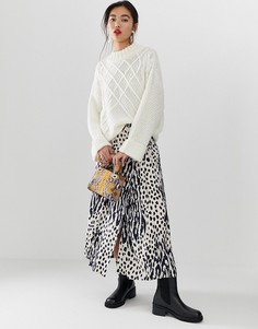 Длинная плиссированная юбка Essentiel Antwerp-Мульти