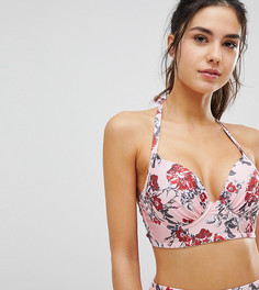 Бикини-топ с цветочным принтом Peek & Beau Fuller Bust - размеры DD+-G-Мульти