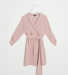 Розовое платье-смокинг Simply Be-Розовый цвет