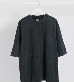 Темно-серая свободная футболка Reclaimed Vintage inspired-Серый
