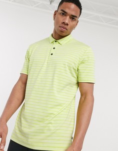 Футболка-поло в полоску Calvin Klein Golf-Зеленый