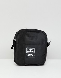 Черная маленькая сумка для авиапутешествий Obey Drop Out-Черный