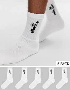 Набор из 5 пар носков Ellesse-Белый