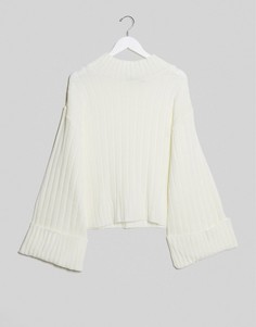 Белый джемпер с отворотами I Saw It First