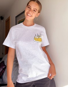 Oversized-футболка New Love Club-Серый