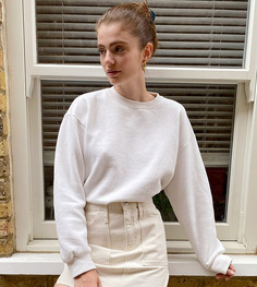 Кремовая джинсовая юбка с карманами Only-Белый