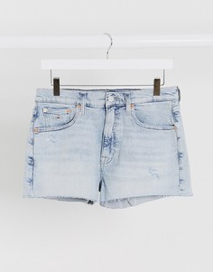 Короткие джинсовые шорты Tommy Jeans-Синий