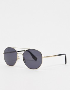 Солнцезащитные очки с планкой на переносице Marc Jacobs 327/S-Серый