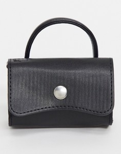 Черная маленькая сумка из искусственной кожи  ASOS DESIGN-Черный