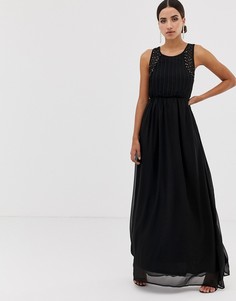 Декорированное платье макси AX Paris-Черный