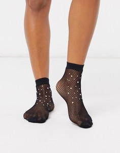 Черные сетчатые носки Gipsy-Черный