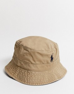 Панама с логотипом Polo Ralph Lauren-Коричневый