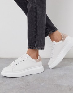 Кроссовки на платформе со стразами ALDO-Розовый