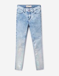 Блестящие джинсы-варёнки для девочки Gloria Jeans