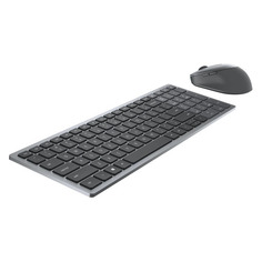 Комплект (клавиатура+мышь) DELL KM7120W, USB, беспроводной, серый [580-aiws]