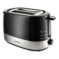 Тостер Gorenje T850BK, черный/серебристый