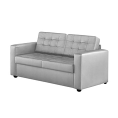 Диван ФC Нубия натуральная кожа 160x86x86 серый ФС