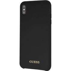 Чехол для смартфона Guess Silicone Collection Gold для Apple iPhone XS Black