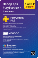 Набор для Sony PlayStation 4 (12 месяцев)