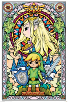 Постер Pyramid The Legend Of Zelda: Stained Glass (PP33735)
