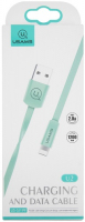 Кабель Usams U2 USB-A/Lightning Slim Green (УТ000019979)