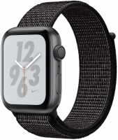 Умные часы Apple Watch S4 Nike+ 44mm Space Gray Aluminum Case with Black Nike Sport Loop (MU7J2RU/A)