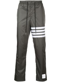 Thom Browne брюки прямого кроя с полосатым принтом