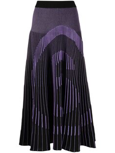 MM6 Maison Margiela плиссированная трикотажная юбка