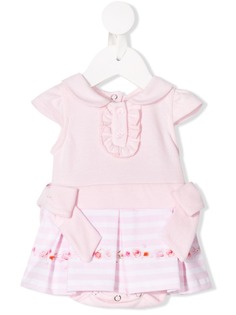 Lapin House платье в полоску с цветочным принтом