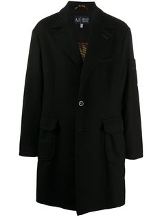 Giorgio Armani Pre-Owned пальто 1990-х годов с заостренными лацканами