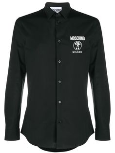 Moschino рубашка с логотипом