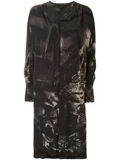 Ys платье миди с графичным принтом Y's