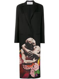 Valentino однобортное пальто Lovers из коллаборации с Undercover