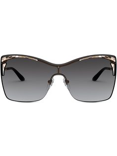 Bvlgari солнцезащитные очки в массивной оправе