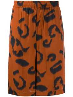 Stella McCartney шорты-бермуды с леопардовым принтом