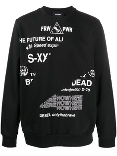 Diesel толстовка с принтом