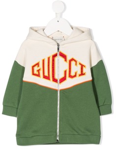 Gucci Kids худи на молнии с нашивкой Gucci Game