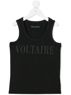 Zadig & Voltaire Kids топ с логотипом