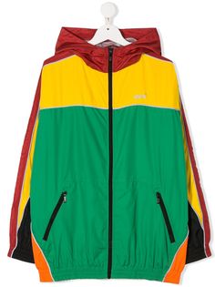 Molo спортивная куртка в стиле колор-блок с капюшоном