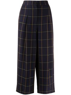 McQ Swallow широкие брюки в клетку