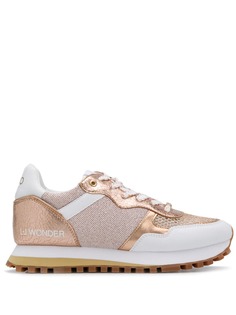 LIU JO кроссовки со вставками металлик
