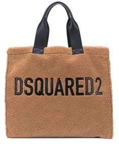 Dsquared2 сумка-тоут из искусственного меха с логотипом