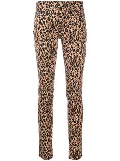 Versace Jeans Couture брюки с леопардовым принтом